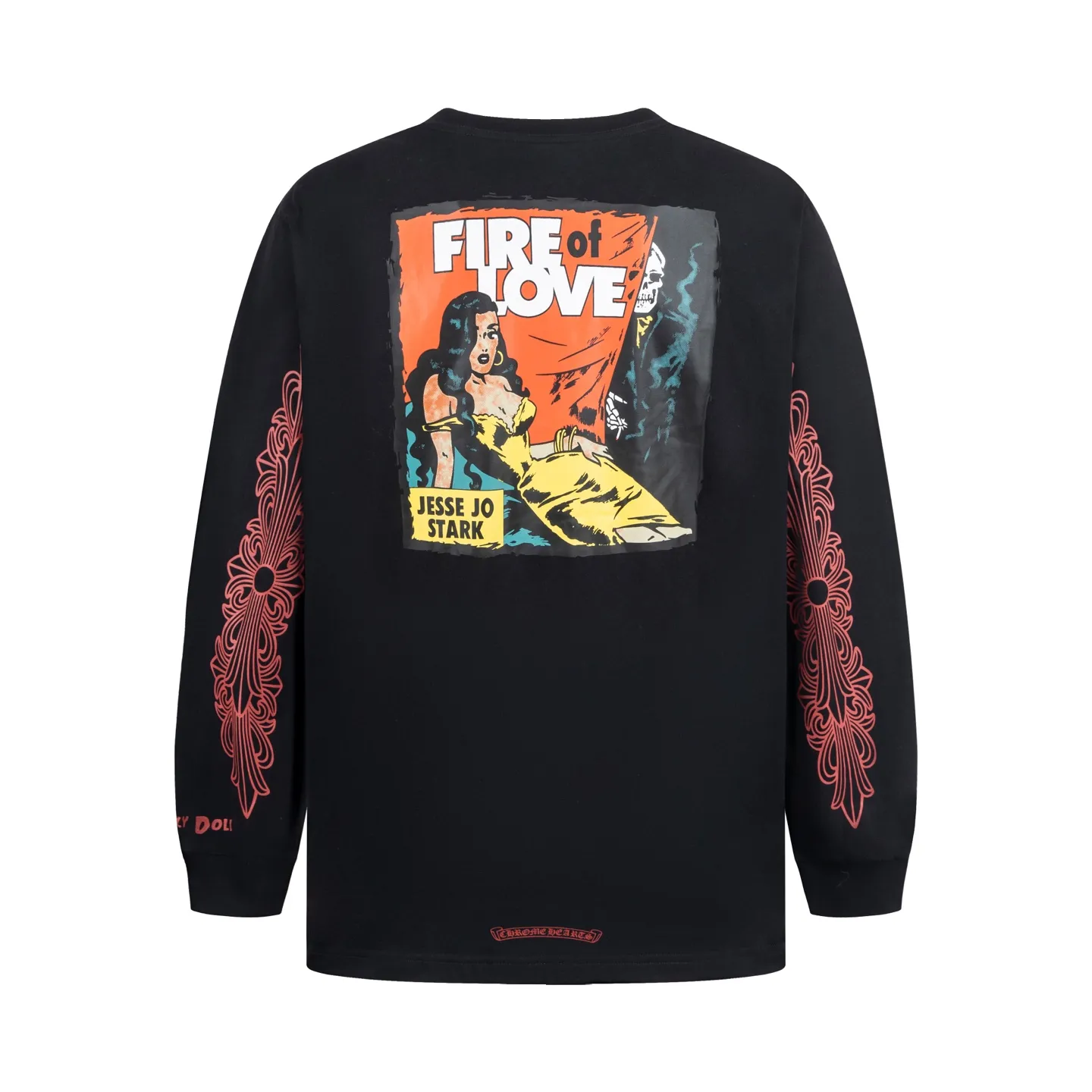 🅿️340 [Exclusive supply] CH Crow Heart Animation Printed Long Sleeve The fabric is made of 26-woven 200g cotton. Printing is very important here. The ink printing used in the original version is simply incapable of being restored by general printing factories. After running to many factories, the time paid off. The overall routing is straight and delicate, the fabric is comfortable and soft, and the color is consistent without color difference. It can be matched with the same style to create a fashionable look, control various occasions, customized accessories, complete three standards, the same style for men and women. Size:S/M/L
